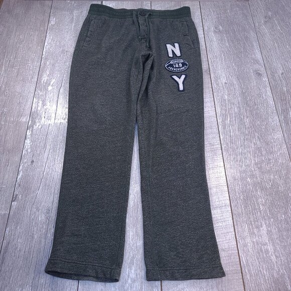 Abercrombie Fitch Mens Y2K Sweatpants Size Medium Green Performance Mid Stretch - Picture 1 of 8